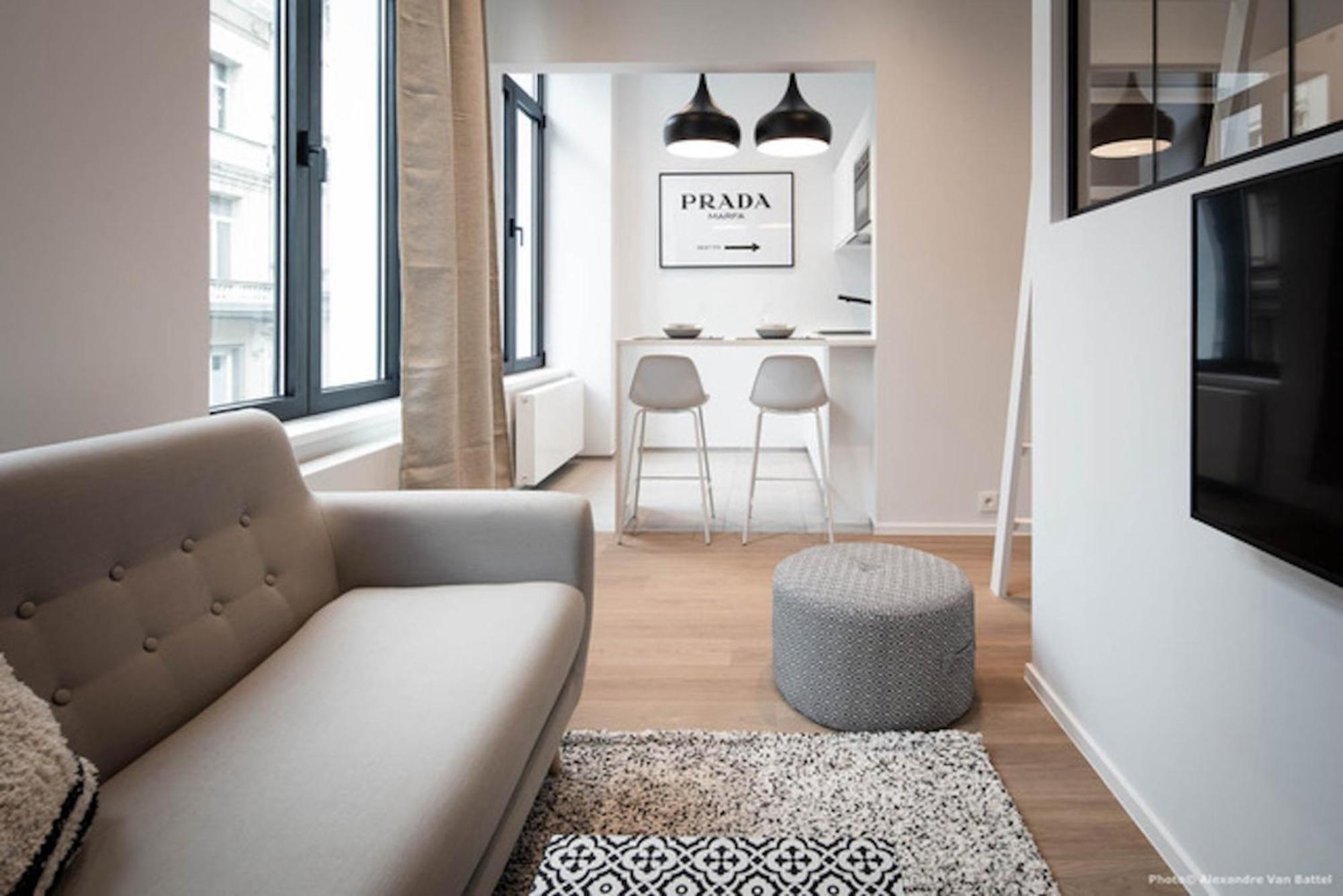 Studios Fully Equipped Near Place Stephanie Bruxelles Exterior foto